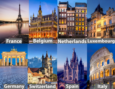 Main European Landmarks